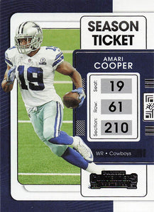 2021 Panini Contenders Football Amari Cooper #27