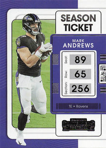 2021 Panini Contenders Football Mark Andrews #9
