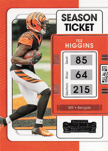 2021 Panini Contenders Football Tee Higgins #20