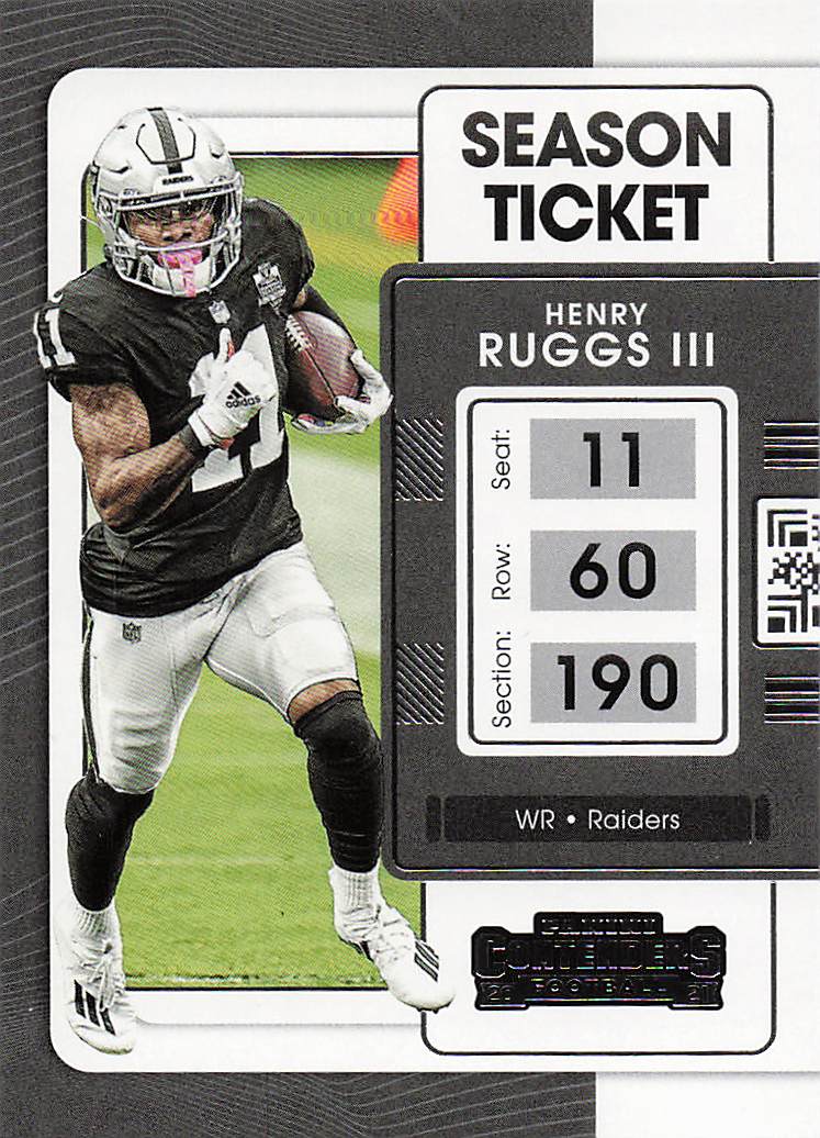2021 Panini Contenders Football Henry Ruggs III #58