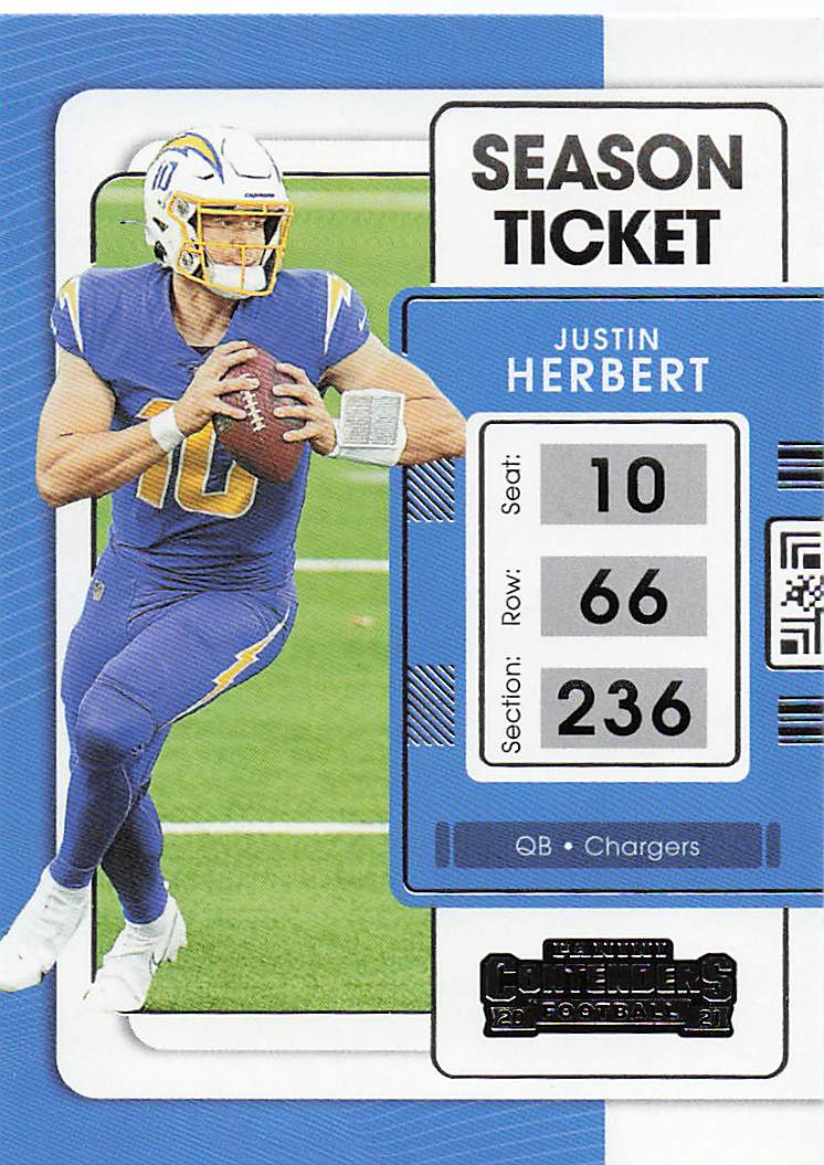 2021 Panini Contenders Football Justin Herbert #51
