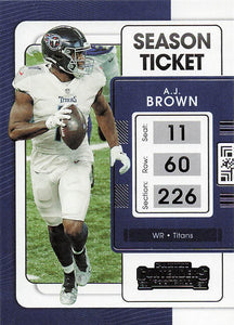 2021 Panini Contenders Football A.J. Brown #96