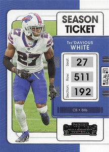 2021 Panini Contenders Football Tre'Davious White #12