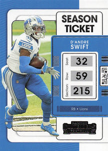 2021 Panini Contenders Football D'Andre Swift #32