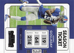 2021 Panini Contenders Football Kenny Golladay #75