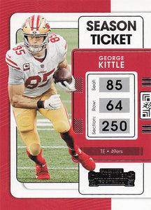 2021 Panini Contenders Football George Kittle #89
