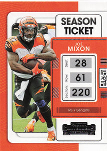 2021 Panini Contenders Football Joe Mixon #21