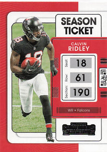 2021 Panini Contenders Football Calvin Ridley #5