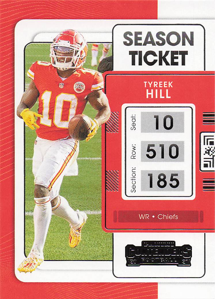 2021 Panini Contenders Football Tyreek Hill #48