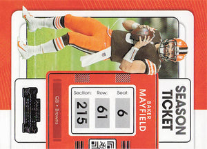 2021 Panini Contenders Football Baker Mayfield #22