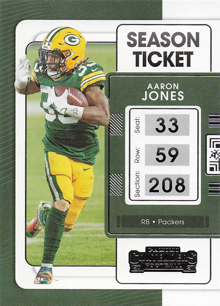 2021 Panini Contenders Football Aaron Jones #36