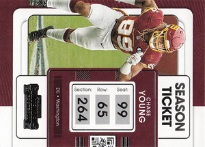 2021 Panini Contenders Football Chase Young #100