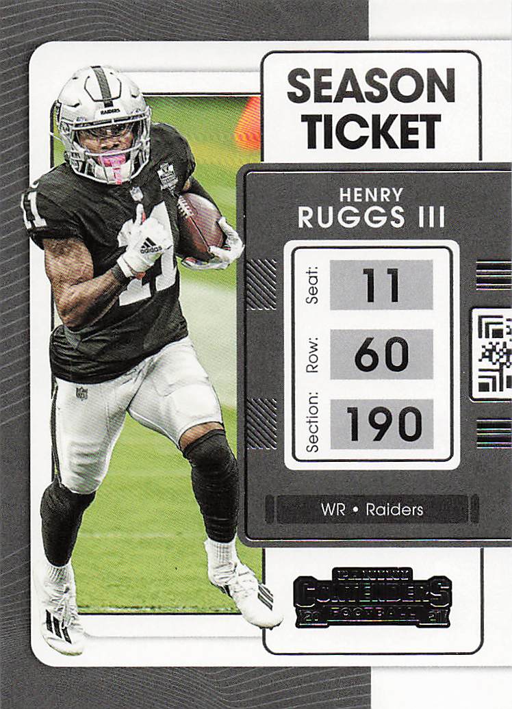 2021 Panini Contenders Football Henry Ruggs III #58