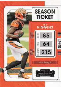 2021 Panini Contenders Football Tee Higgins #20
