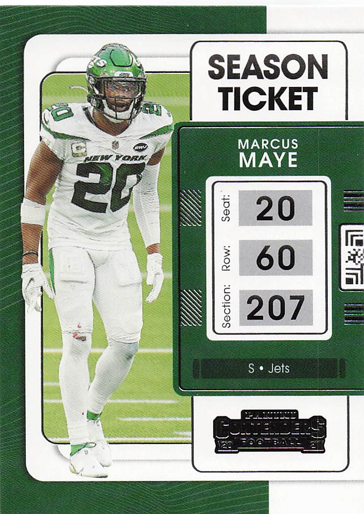 2021 Panini Contenders Football Marcus Maye #77