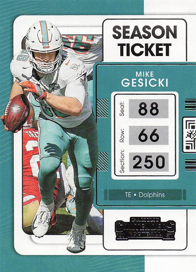 2021 Panini Contenders Football Mike Gesicki #62
