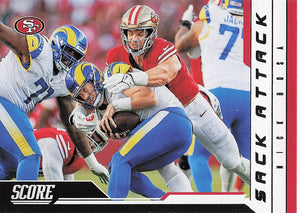 2023 Score Football Sack Attack Nick Bosa #1