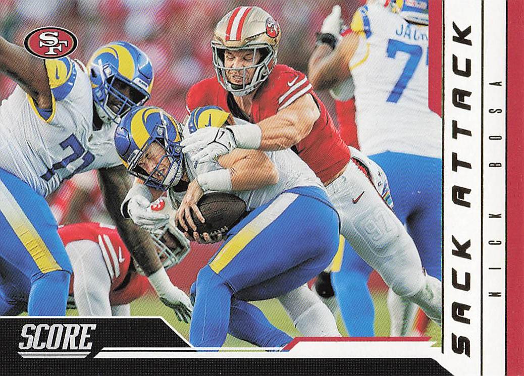 2023 Score Football Sack Attack Nick Bosa #1