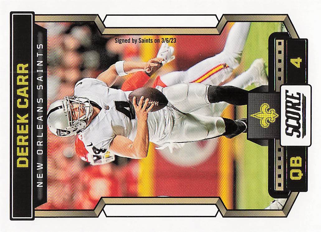 2023 Score Football Derek Carr #137