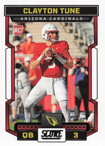 2023 Score Football Clayton Tune #307 Rookie
