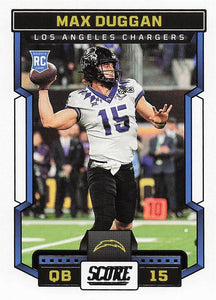2023 Score Football Max Duggan #308 Rookie