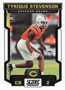 2023 Score Football Tyrique Stevenson #392 Rookie