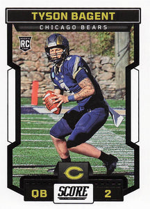 2023 Score Football Tyson Bagent #312 Rookie