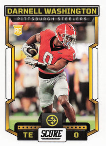 2023 Score Football Darnell Washington #339 Rookie
