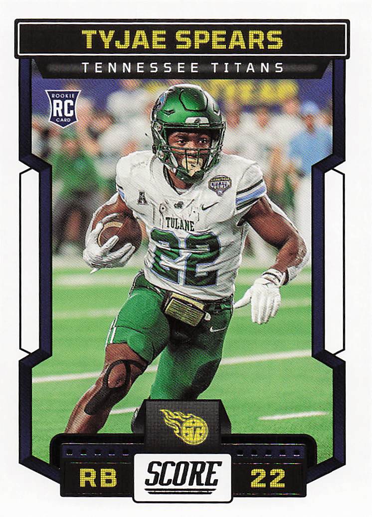 2023 Score Football Tyjae Spears #325 Rookie