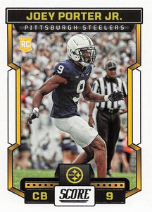 2023 Score Football Joey Porter Jr. #382 Rookie