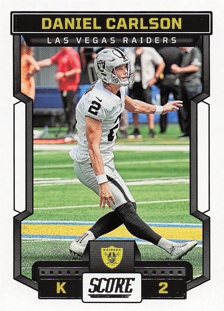 2023 Score Football Daniel Carlson #138