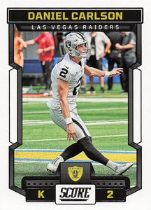 2023 Score Football Daniel Carlson #138