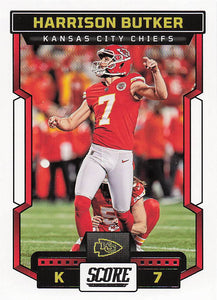 2023 Score Football Harrison Butker #129