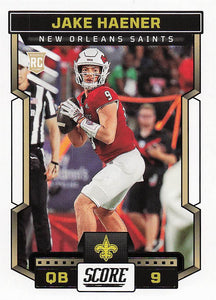 2023 Score Football Jake Haener #309 Rookie