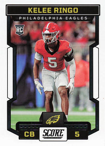 2023 Score Football Kelee Ringo #383 Rookie