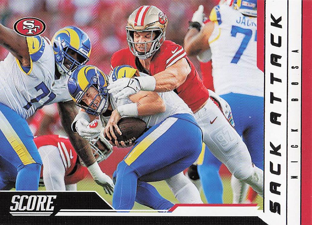 2023 Score Football Sack Attack Nick Bosa #1