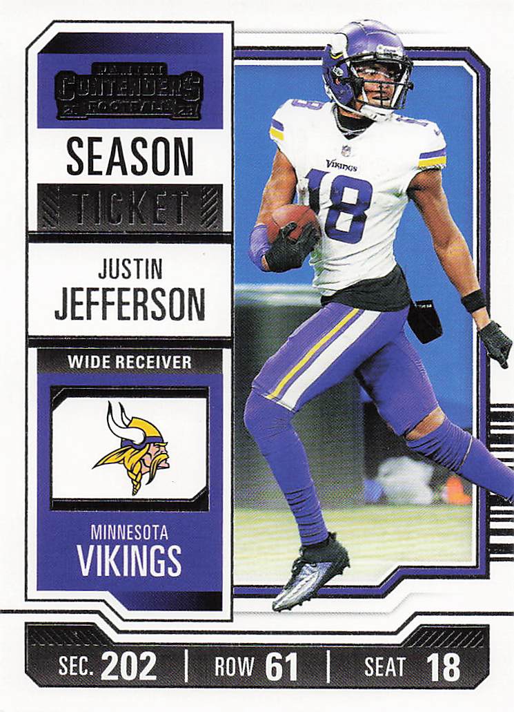2023 Panini Contenders Football Season Ticket Retail Justin Jefferson #67