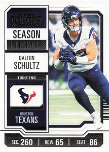 2023 Panini Contenders Football Season Ticket Retail Dalton Schultz #41