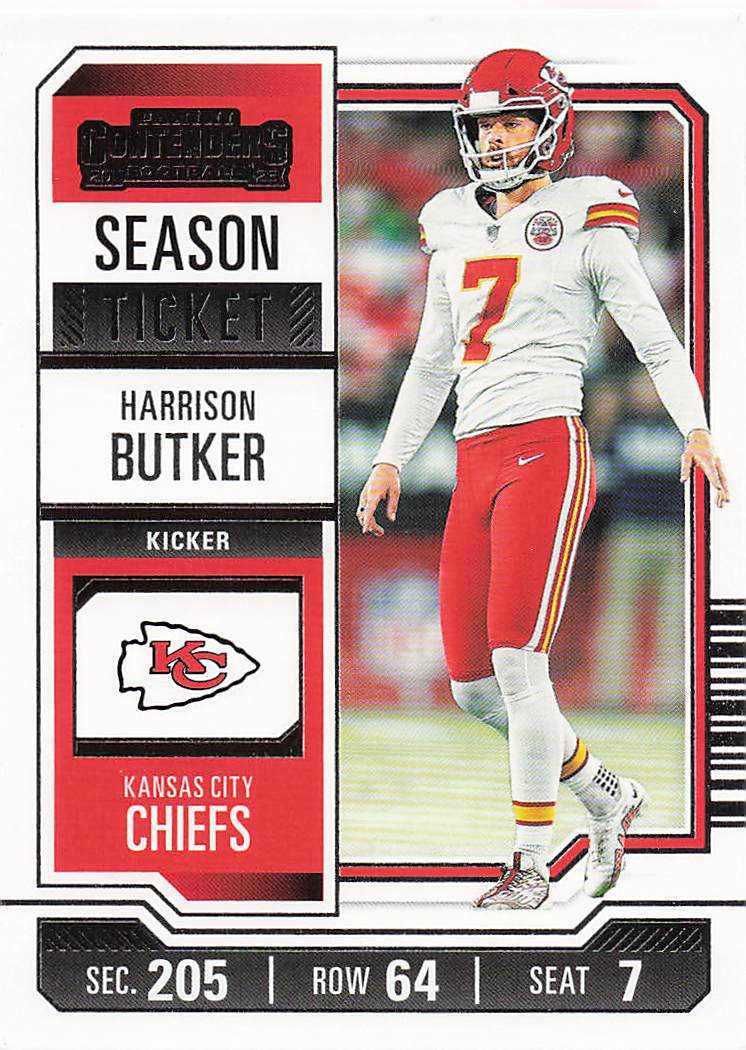 2023 Panini Contenders Football Season Ticket Retail Harrison Butker #49