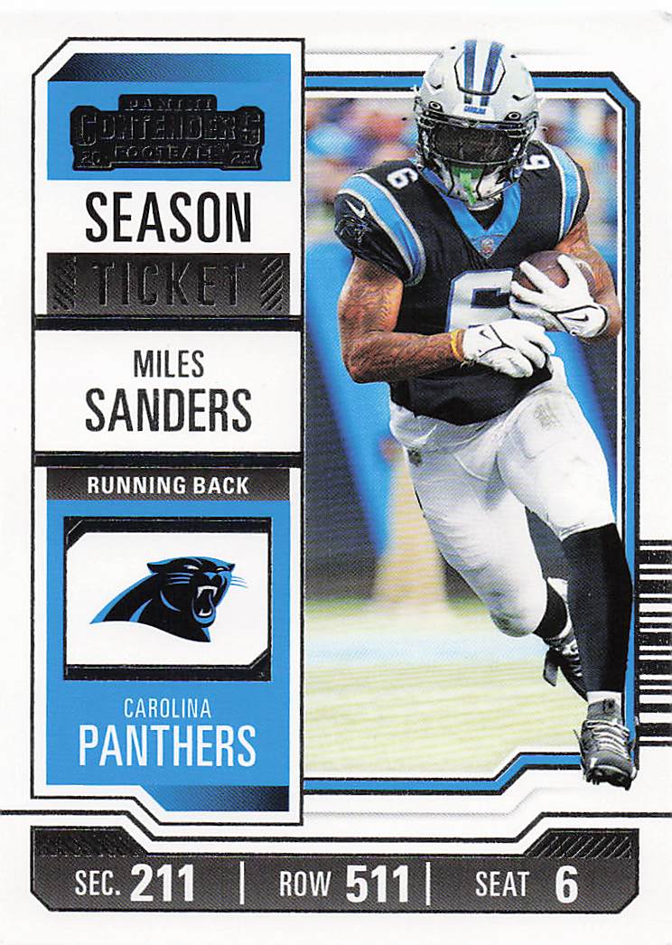 2023 Panini Contenders Football Season Ticket Retail Miles Sanders #16