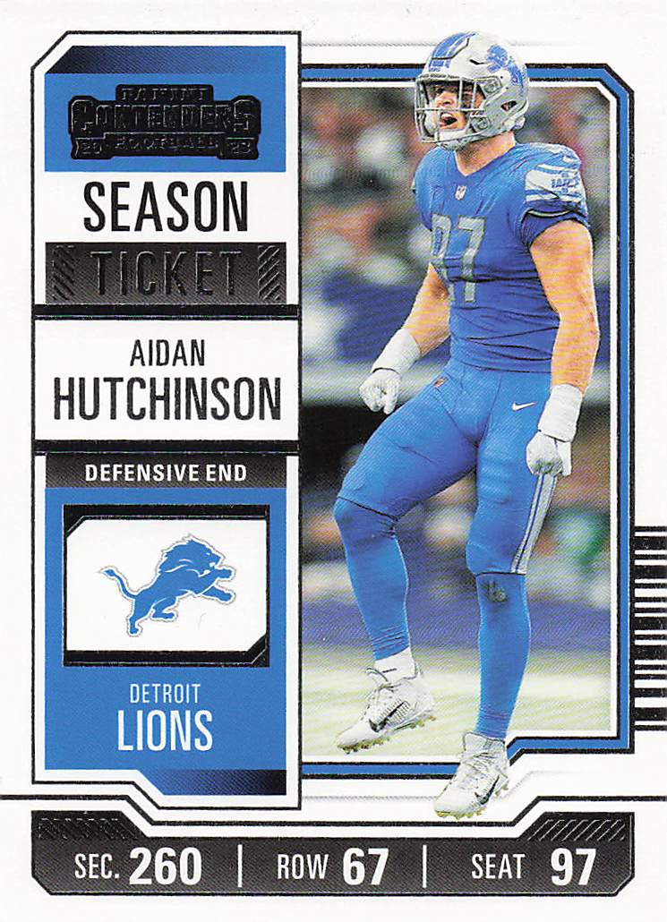 2023 Panini Contenders Football Season Ticket Retail Aidan Hutchinson #33