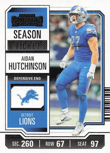2023 Panini Contenders Football Season Ticket Retail Aidan Hutchinson #33