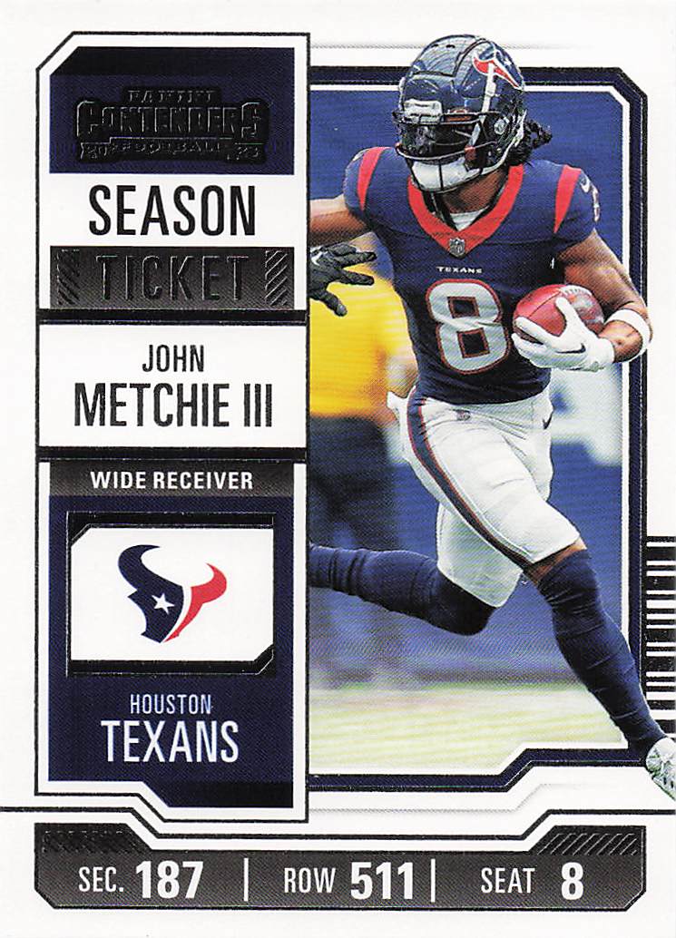 2023 Panini Contenders Football Season Ticket Retail John Metchie III #42