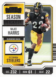 2023 Panini Contenders Football Season Ticket Retail Najee Harris #84