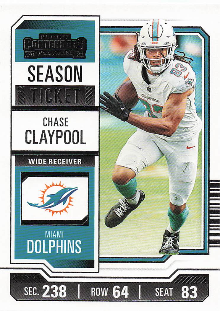 2023 Panini Contenders Football Season Ticket Retail Chase Claypool #17