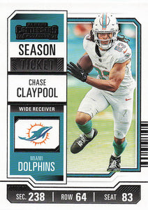 2023 Panini Contenders Football Season Ticket Retail Chase Claypool #17