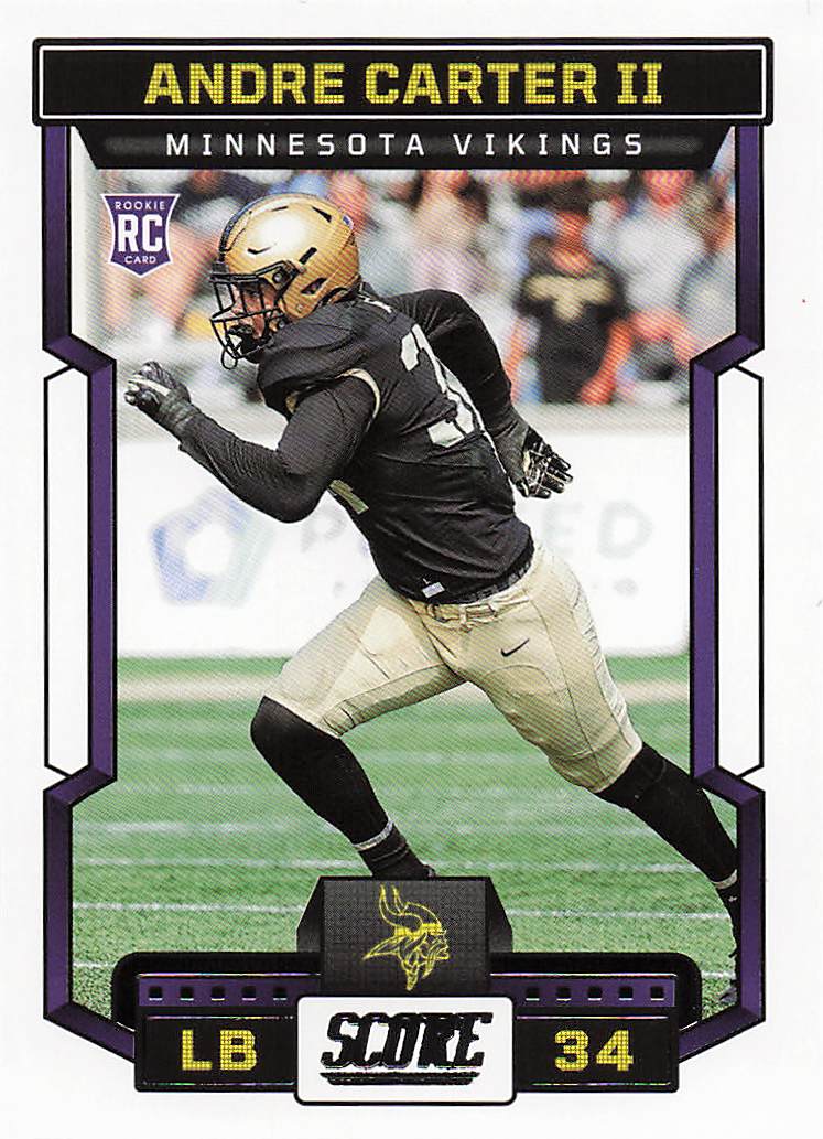 2023 Score Football Andre Carter II #375 Rookie