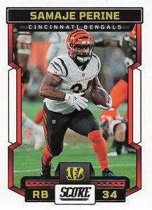 2023 Score Football Samaje Perine #201
