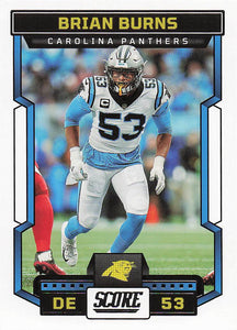 2023 Score Football Brian Burns #48