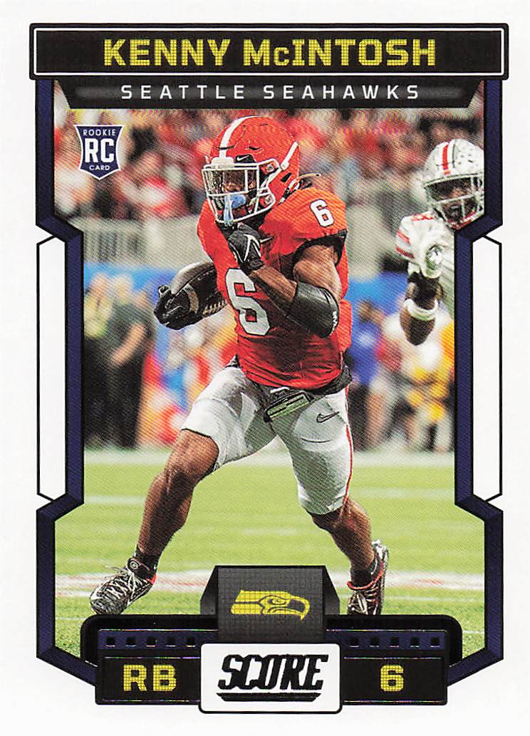 2023 Score Football Kenny McIntosh #320b Rookie
